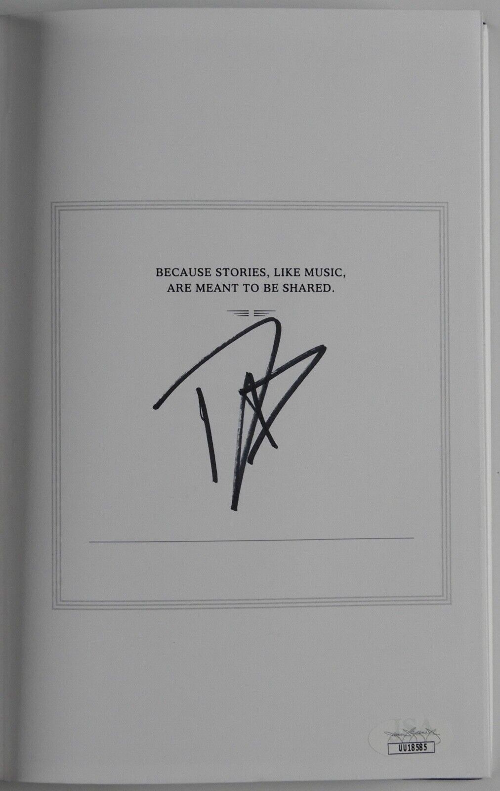 Dave Grohl JSA Autograph Signed Book The Storyteller Foo Fighters