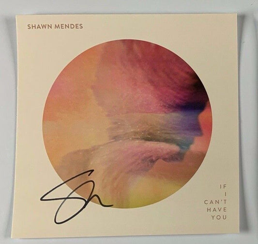 Shawn Mendes JSA Autograph Signed Single Record Vinyl If I Can't Have You