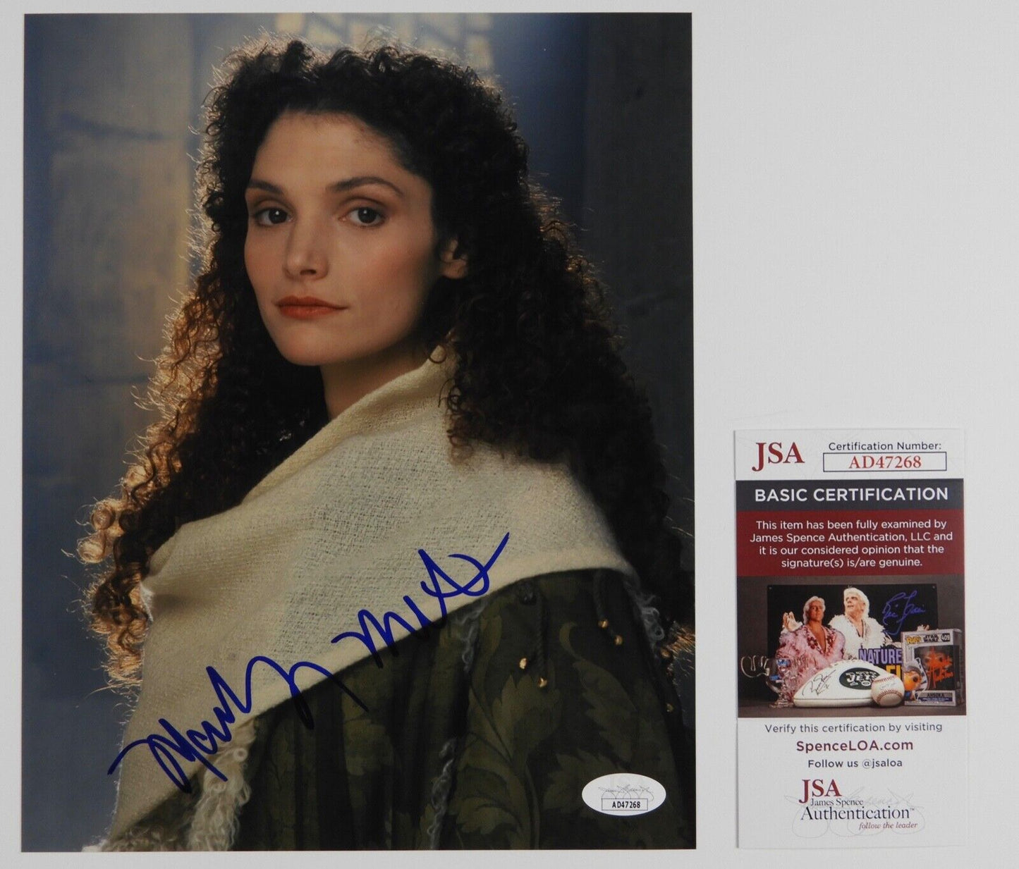 Mary Elizabeth Mastrantonio JSA Signed Autograph Photo 8 x 10 Robin Hood