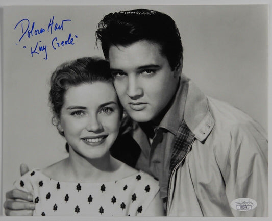 Dolores Hart JSA Signed Autograph 8 x 10 Elvis Presley King Creole