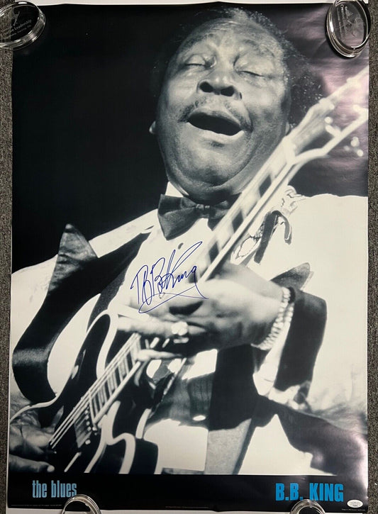 BB King Signed Autograph Poster JSA The Blues