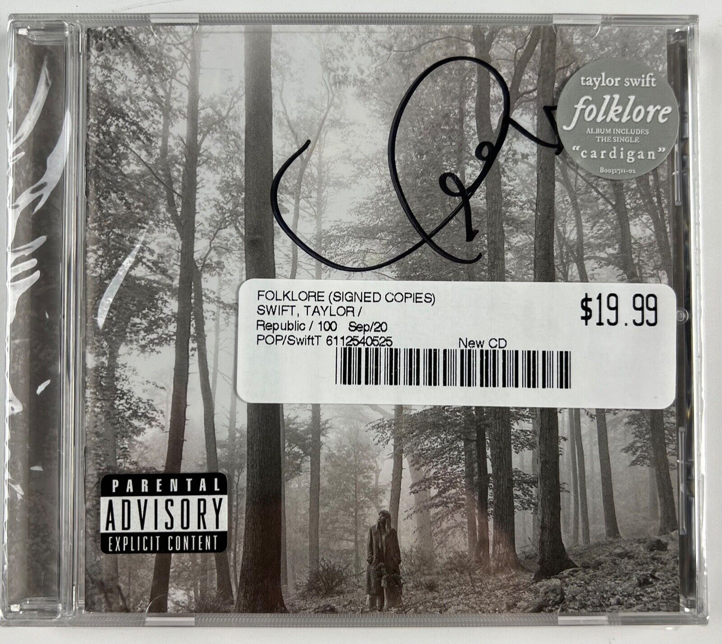 Taylor Swift Signed Autograph Folklore CD Booklet Still Sealed HEART