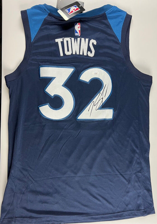 Karl-Anthony Towns Minnesota Timberwolves #32 JSA Autographed Signed Jersey