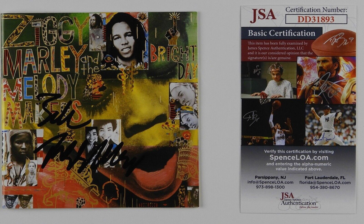 Ziggy Marley JSA signed autograph CD Booklet Bright Day