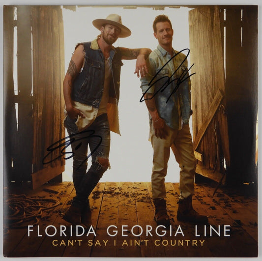 Florida Georgia Line Signed Autograph JSA Album Record Vinyl Can't Say