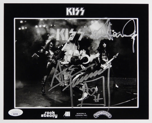 KISS Paul Stanley Ace Frehley Signed JSA Signed Autograph 8 x 10 Photo