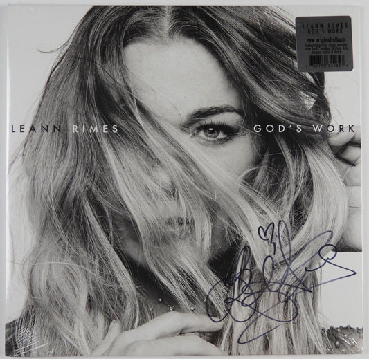 Leann Rimes Signed God's Work Signed Autograph Album Vinyl Record
