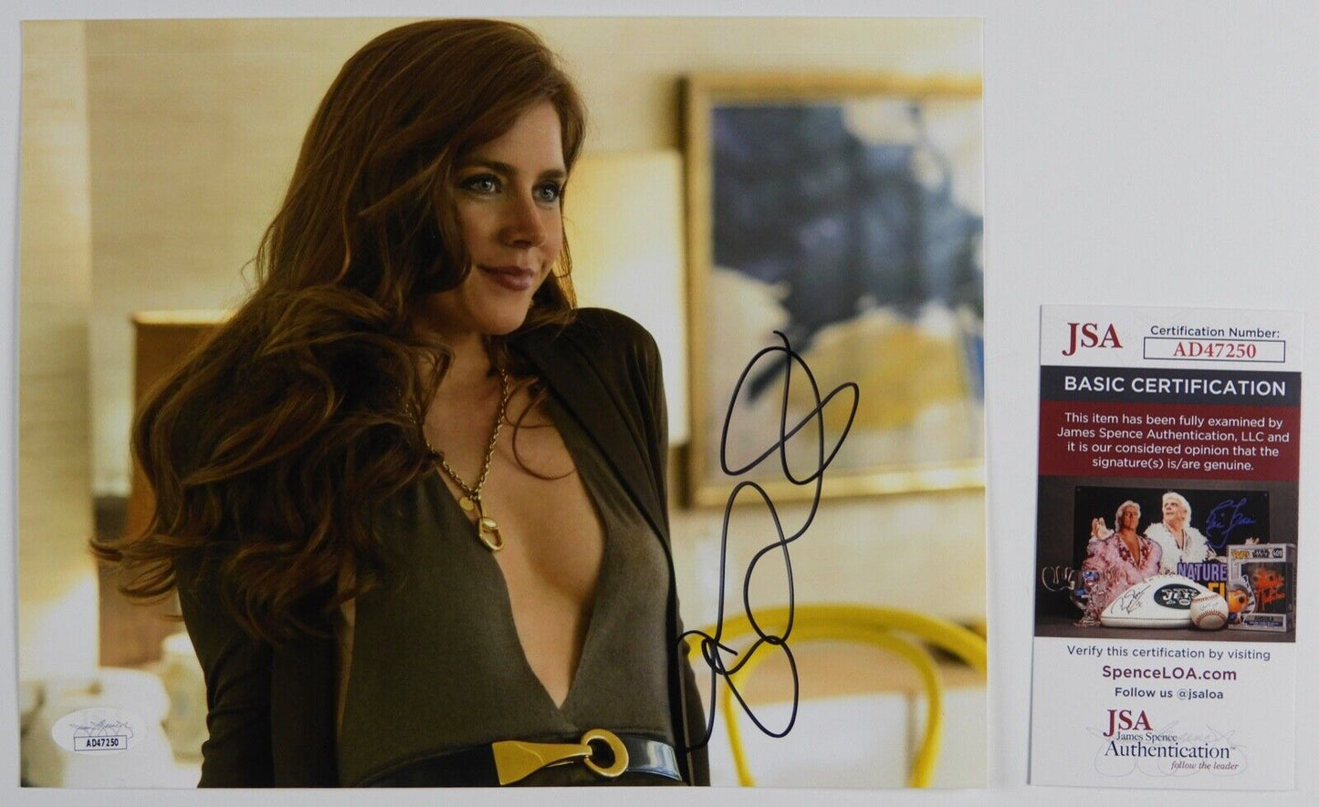 Amy Adams JSA Signed Autograph Photo 8 x 10 American Hustle