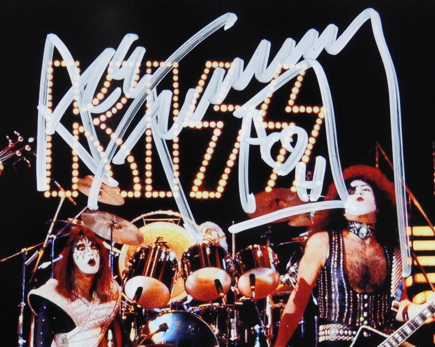 KISS Paul Stanley Ace Frehley Signed JSA Signed Autograph 8 x 10 Photo