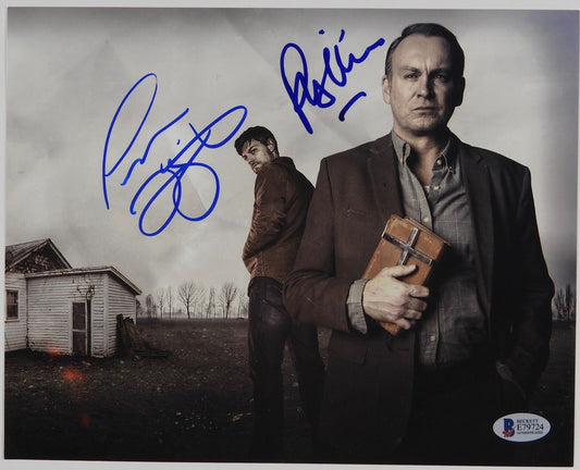 Patrick Fugit Philip Glenister Outcast Autograph Signed Photo Beckett BAS Photo