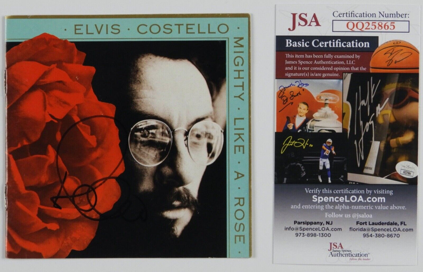 Elvis Costello JSA signed autograph CD Cover Mighty Like A Rose