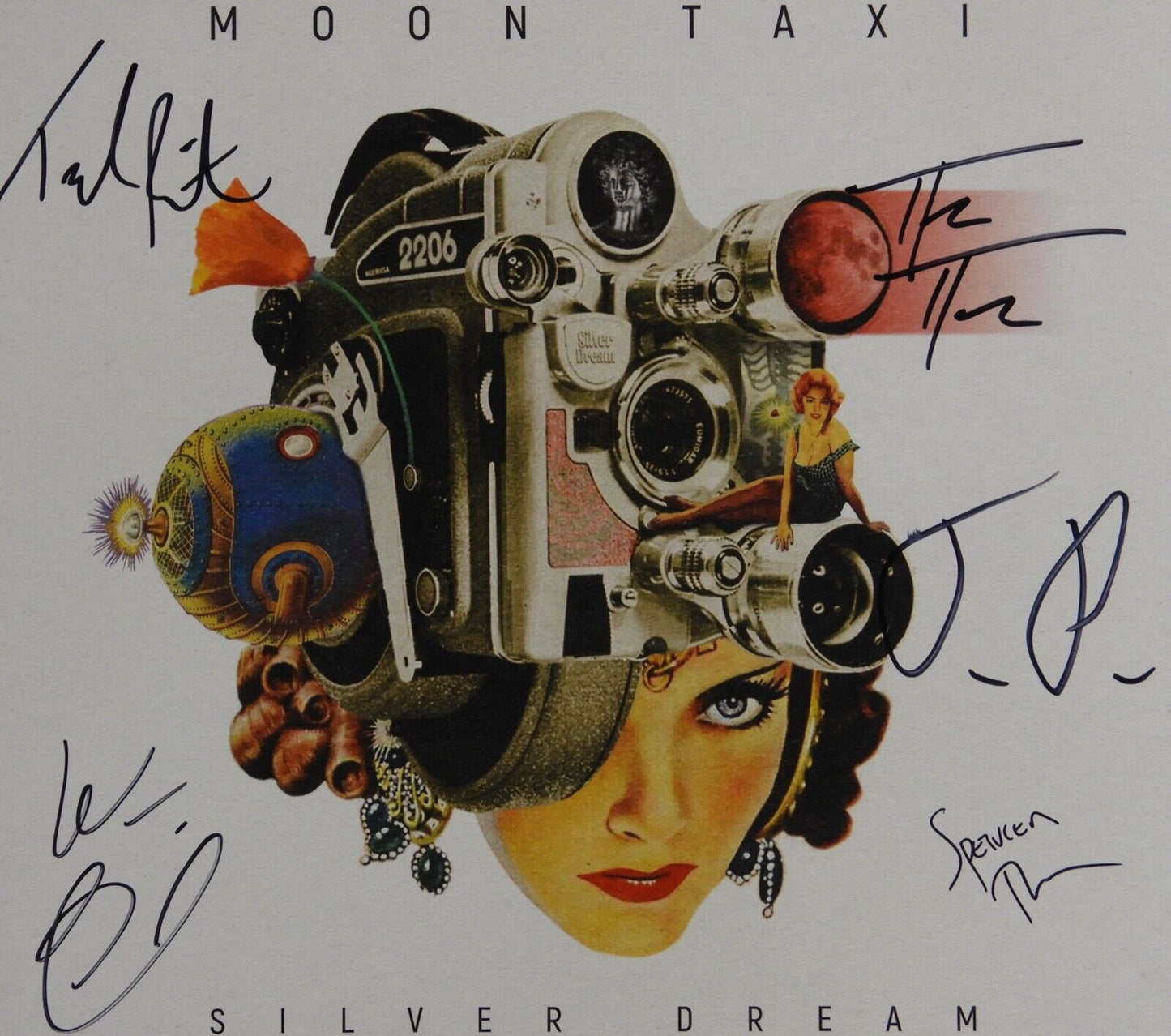 Moon Taxi Signed Autograph JSA Vinyl Record Album Fully Signed Silver Dream