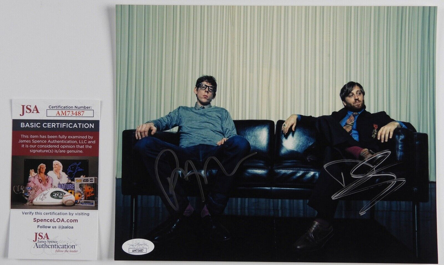 The Black Keys JSA Autograph Signed 8 x 10 photo Dan Auerbach Patrick Carney