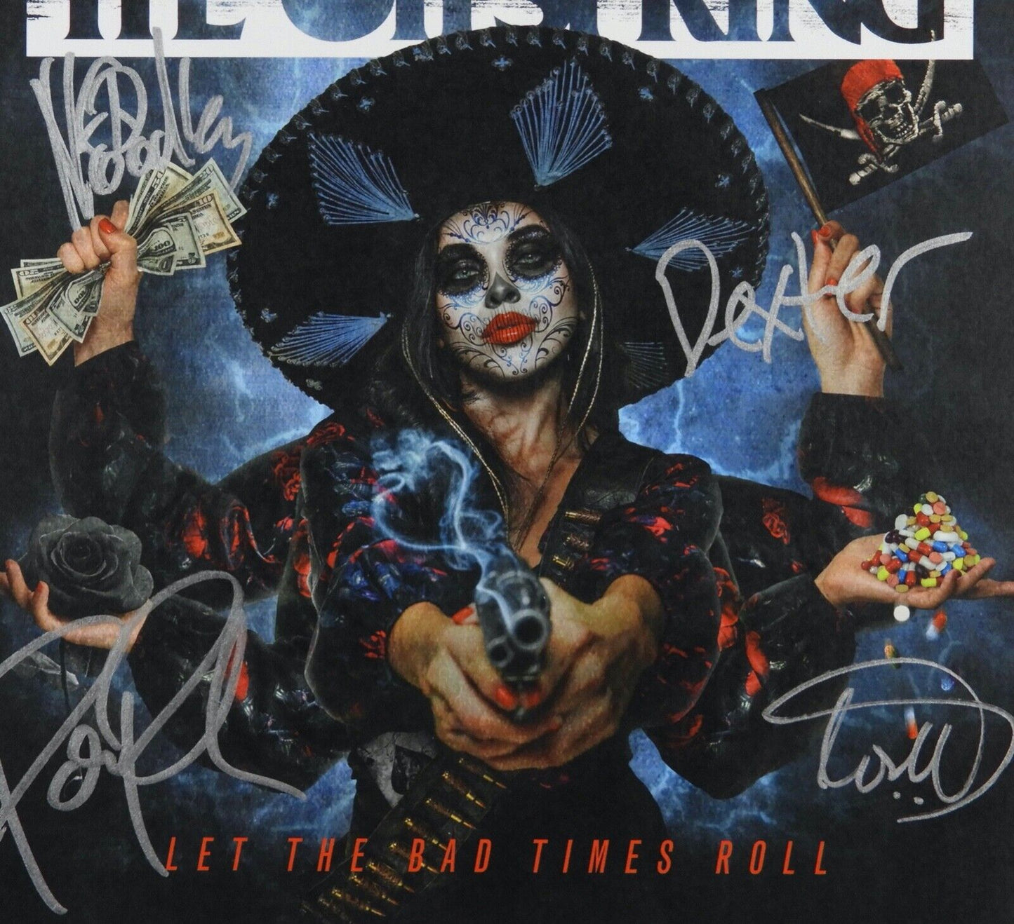 The Offspring JSA Signed Autograph Album Lithograph Let The Bad Time Roll