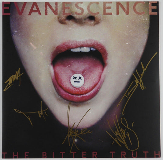 Amy Lee Evanescence JSA Band Signed Autograph Album Vinyl The Bitter Truth