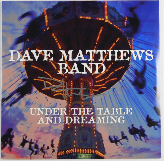 Dave Matthews Band JSA Autograph Signed Record Album Under The Table & Dreaming