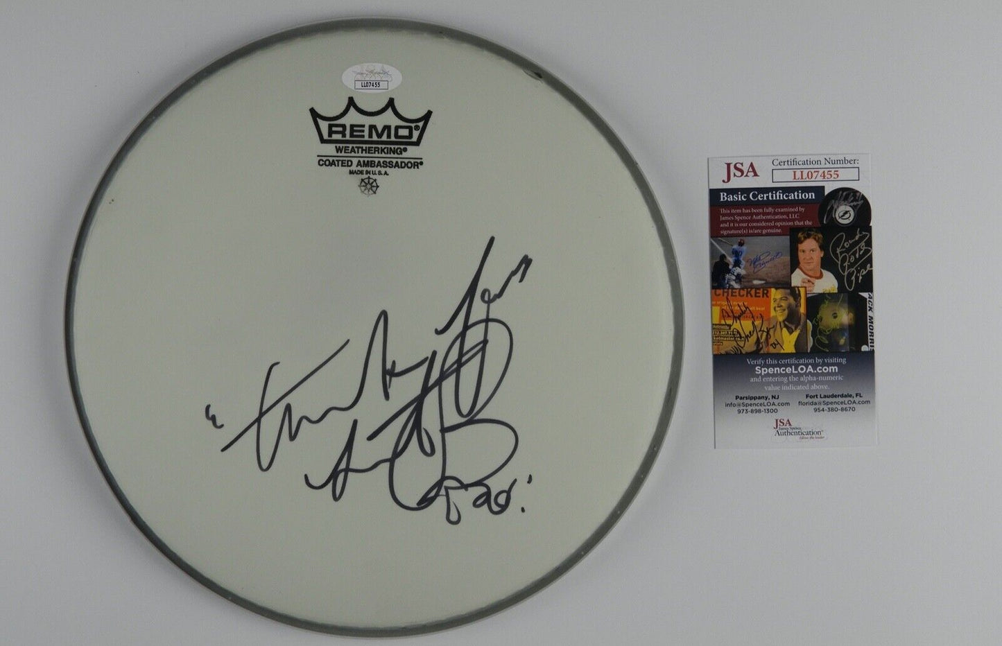 Charlie Watts Rolling Stones JSA Signed Drum Head