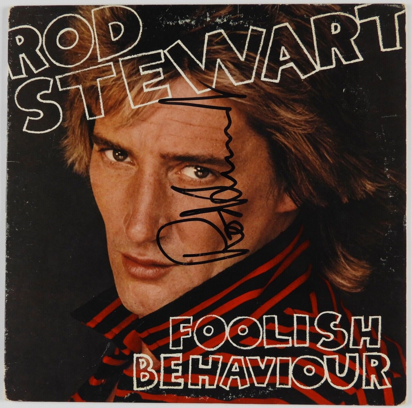 Rod Stewart JSA Signed Autograph Album Record Vinyl Foolish Behaviour