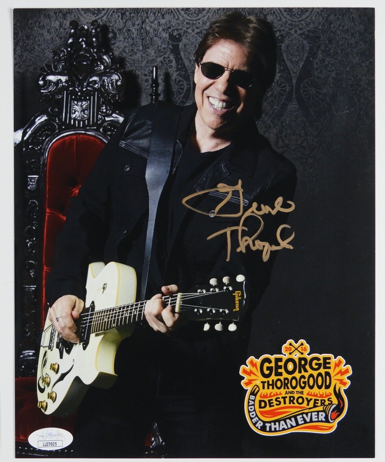 George Thorogood  JSA Signed Autograph Photo 8 x 10