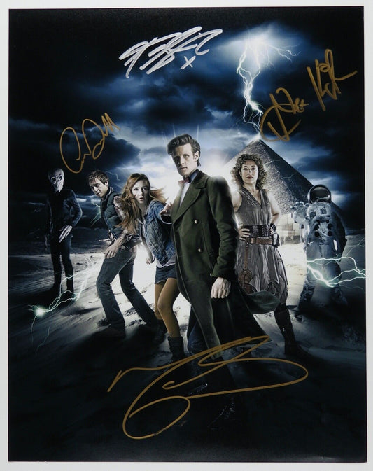 Doctor Who Cast Autograph Signed Photo Matt Smith Karen Gillian Arthur Darvill