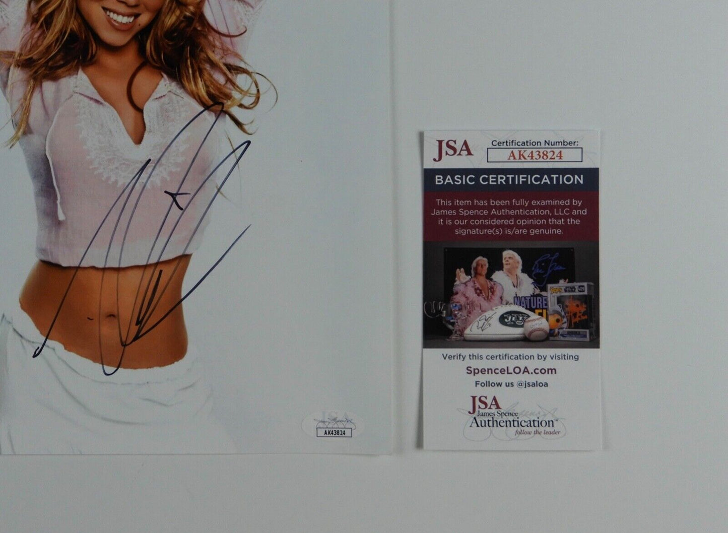 Mariah Carey Signed JSA Autograph 8 x 10 photo