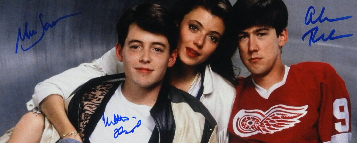 Ferris Bueller's Day Off Autograph Signed 11 X 14 Signed Photo Beckett Cast