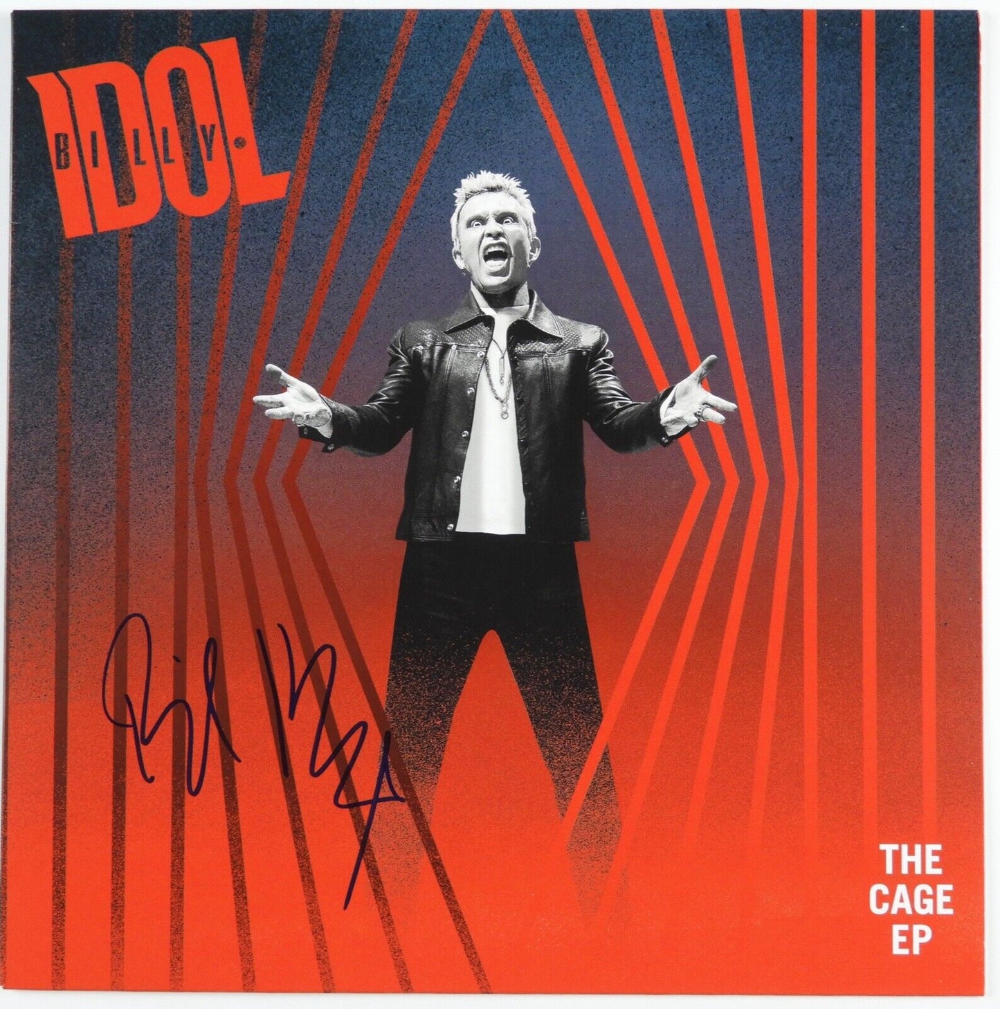 Billy Idol Signed JSA Autograph Album Vinyl Record The Cage EP