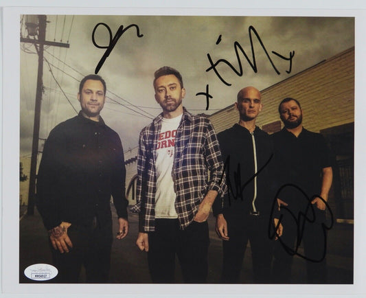 Rise Against Fully Signed Signed JSA Autograph Photo 8.5 x 11 Tim Mclirath Joe +