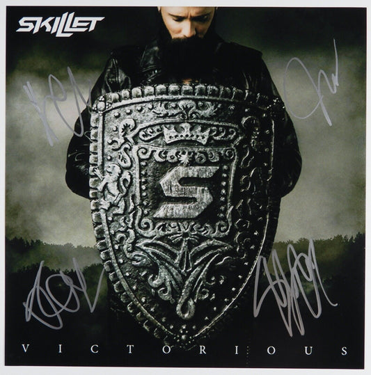 Skillet Fully Signed  JSA Signed Autograph Photo 12 x 12 Victorious