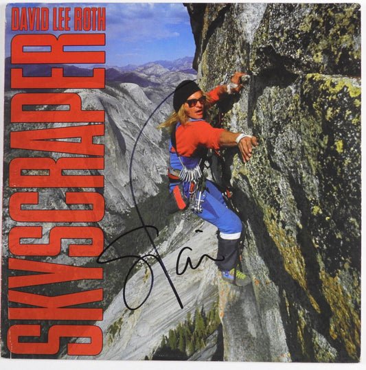 Stevie Vai JSA Signed Autograph Album Record David Lee Roth Skyscrapper