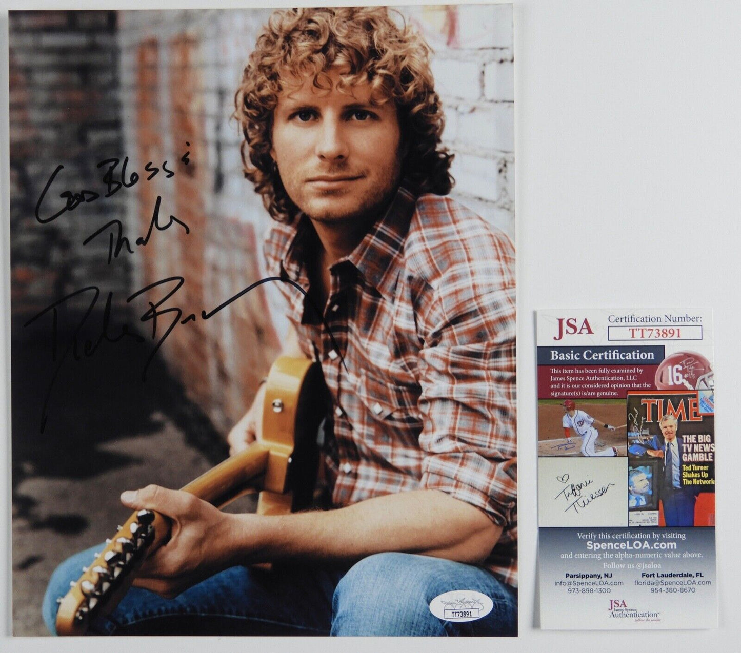 Dierks Bentley Signed Autograph JSA COA Photo 8 x 10