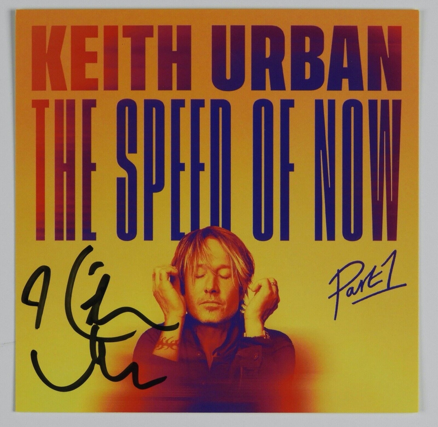 Keith Urban JSA Signed Autograph CD Booklet The Speed Of Now Part 1