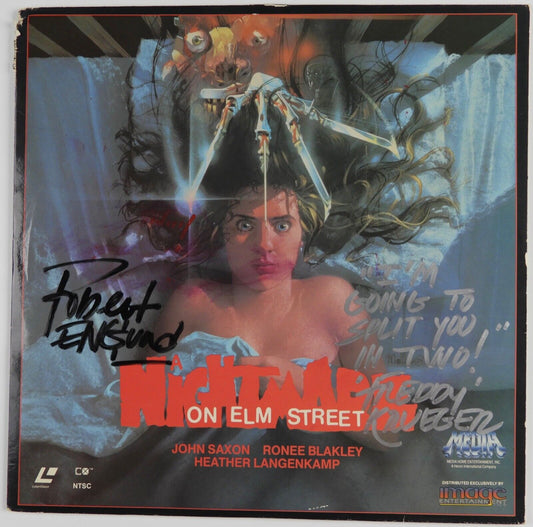 Freddy Krueger Robert Englund Signed Autograph Nightmare On Elm Street Laserdisc
