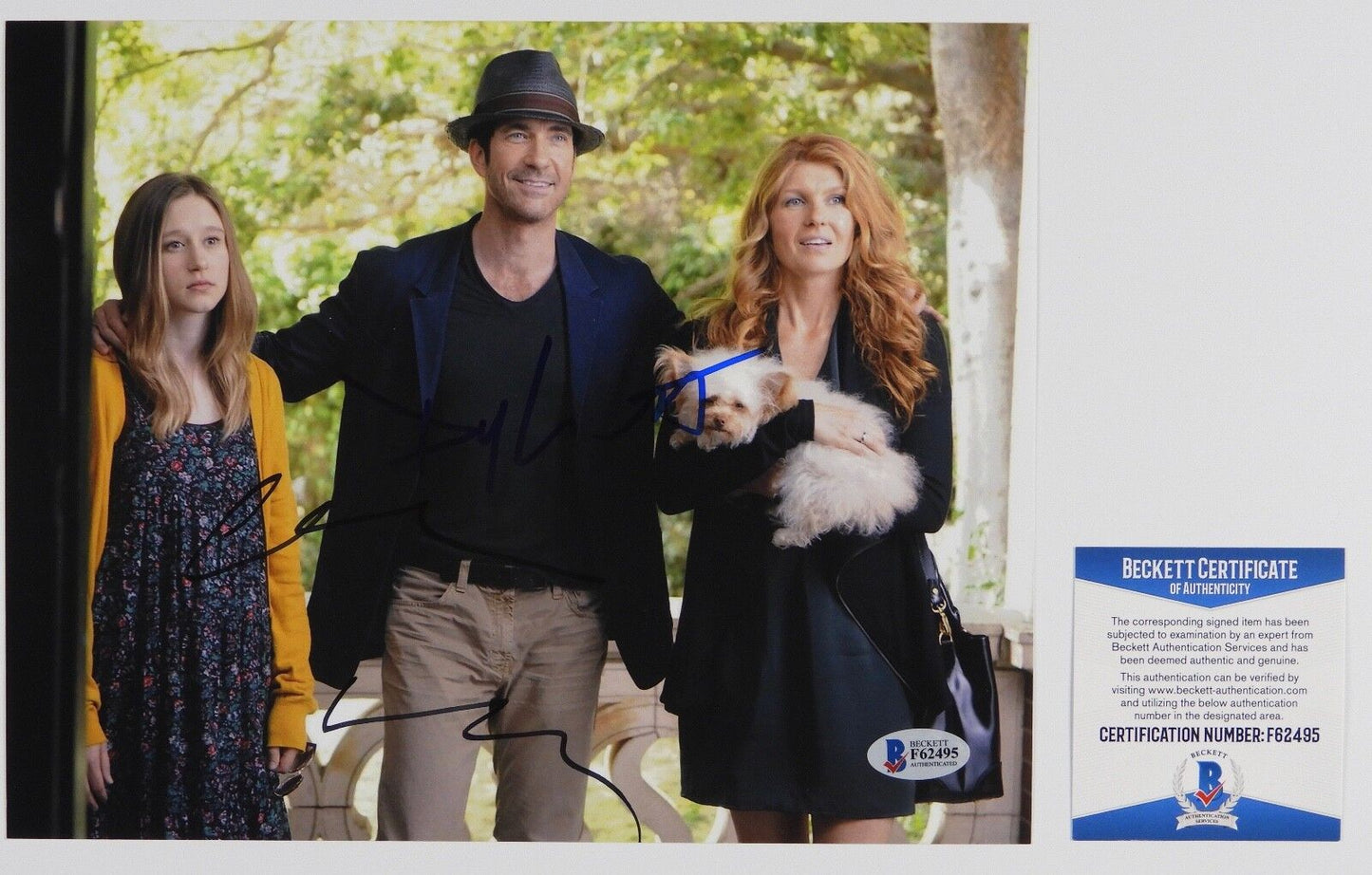 American Horror Dylan McDermott Cast Autograph Signed Photo Beckett BAS 8 x 10
