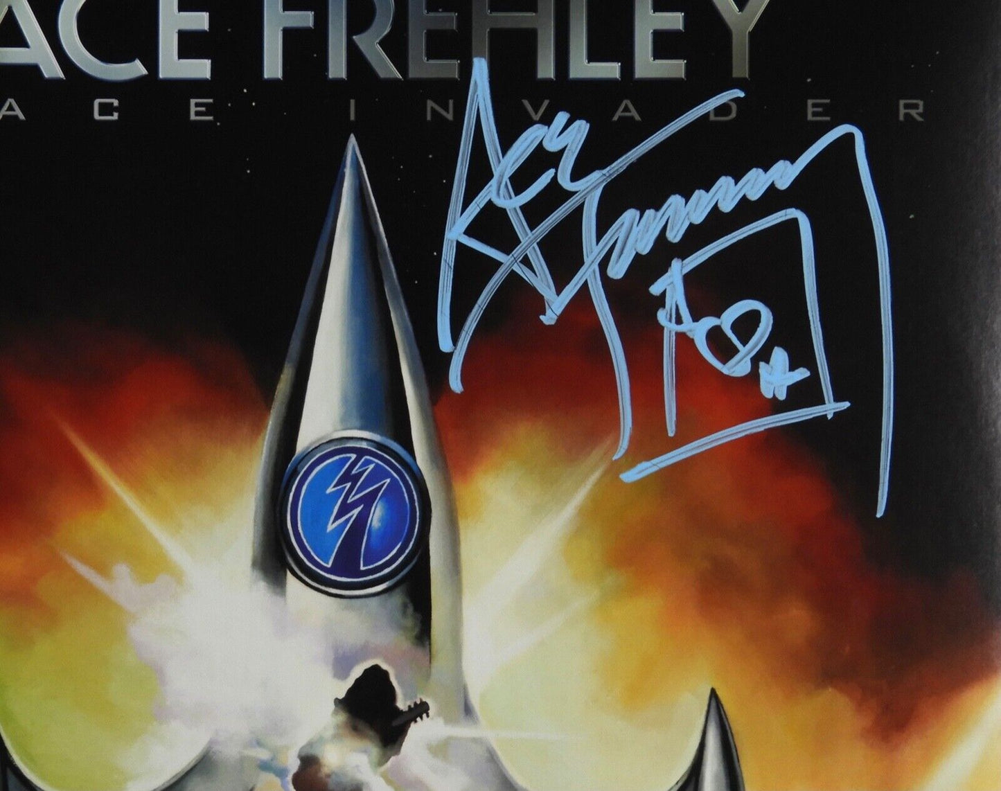 KISS JSA Ace Frehley Autograph Signed Record Album Space Invaders Vinyl