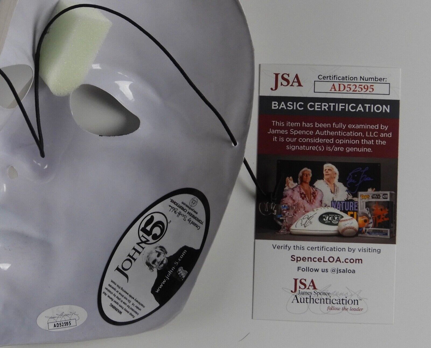 John 5 JSA Signed Autograph Mask