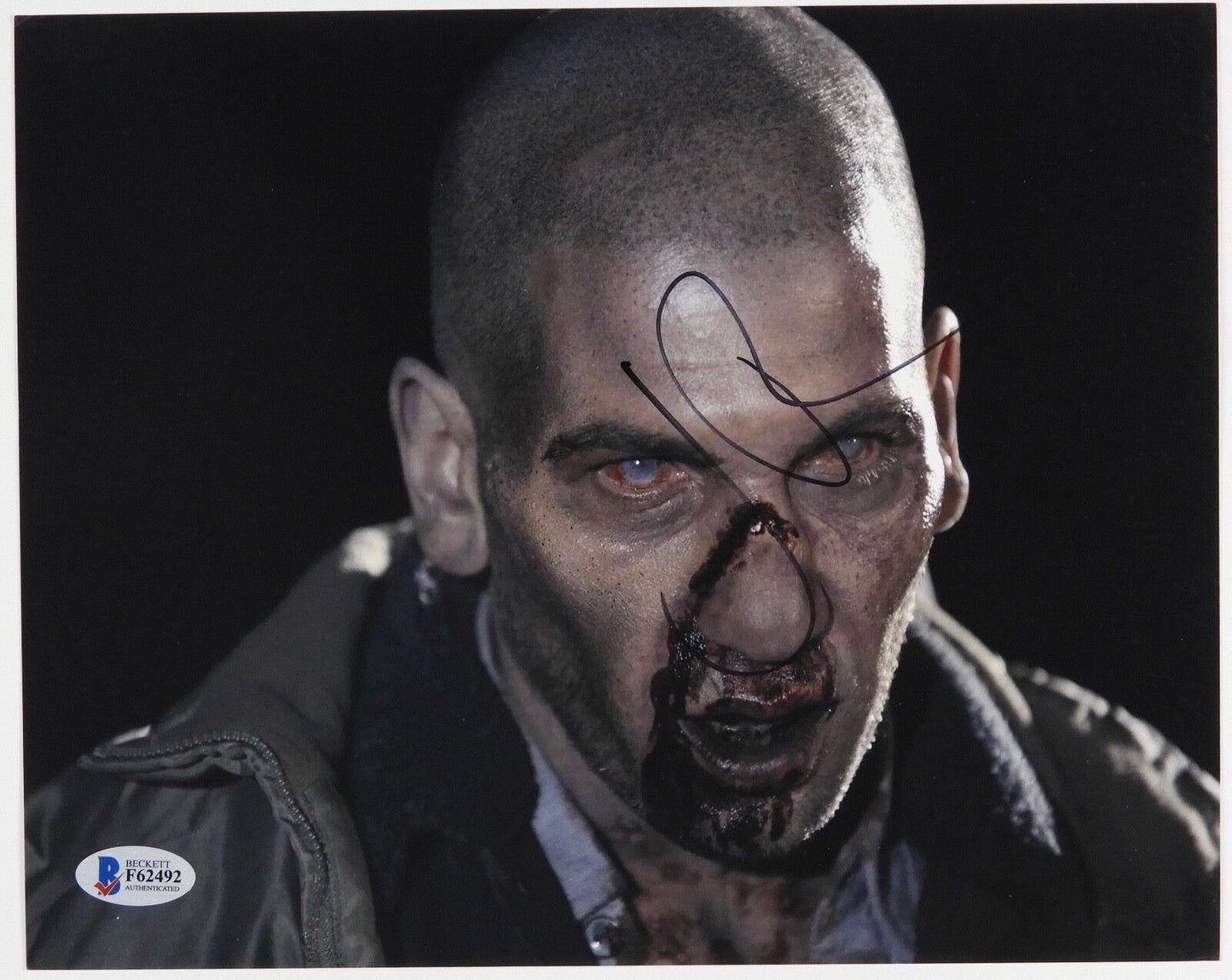 Jon Bernthal Shane Walking Dead Autograph Signed Photo Beckett 8 x 10