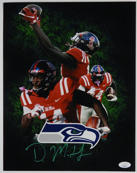 D.K..Metcalf JSA Autograph Signed 11 x 14 photo Seattle Seahawks Football