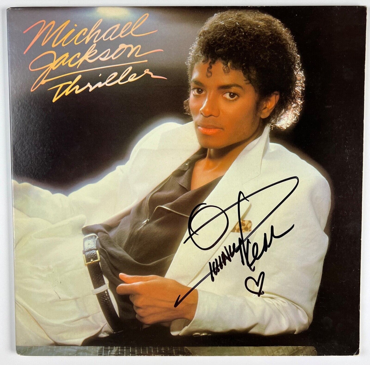 Quincy Jones Signed Autograph Album Vinyl Thriller Epperson REAL Michael Jackson