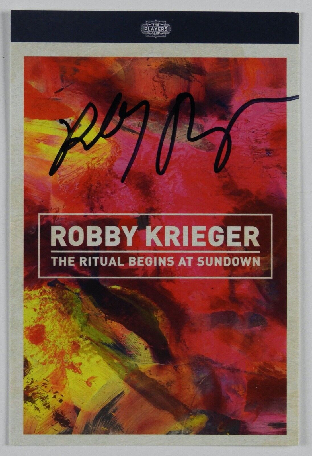 Robby Krieger The Doors JSA Signed Autograph CD Insert Card The Ritual Begins