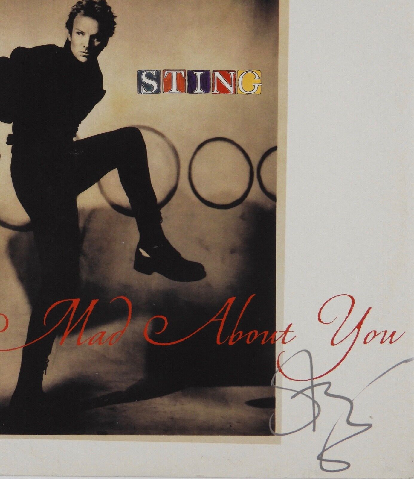 Sting Mad About You Signed Autograph Record Album JSA Vinyl Record