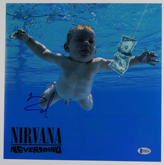 Dave Grohl Nirvana Beckett 12 x 12 Photo Signed Autographed Nevermind