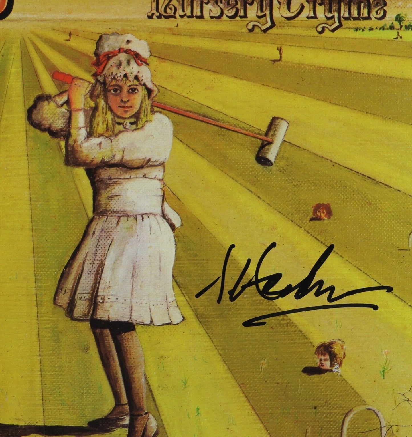 Genesis Steve Hackett JSA Signed Autograph Album Record LP Nursery Cryme
