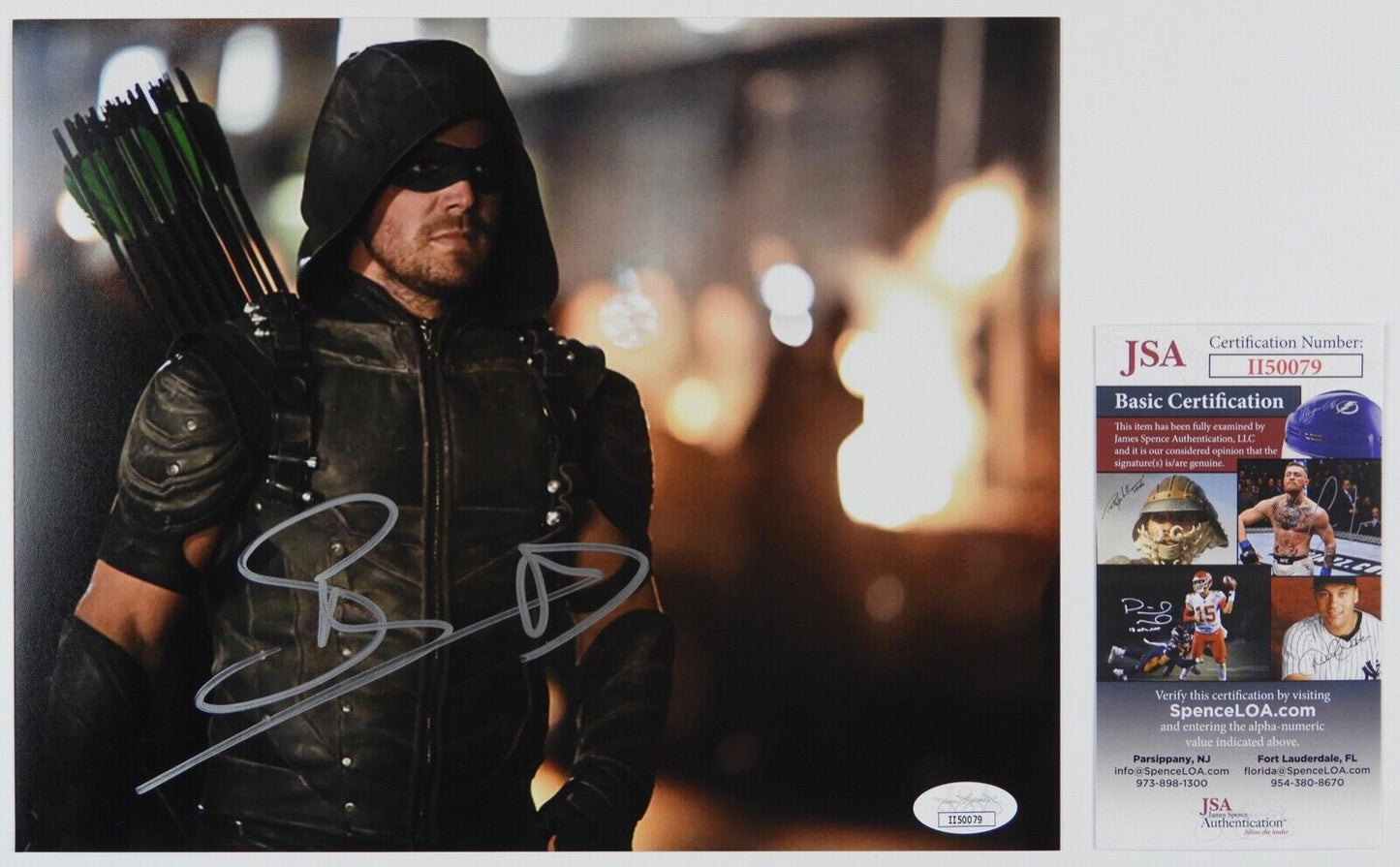 Stephen Amell Autograph JSA 8 x 10 Signed Photo Arrow