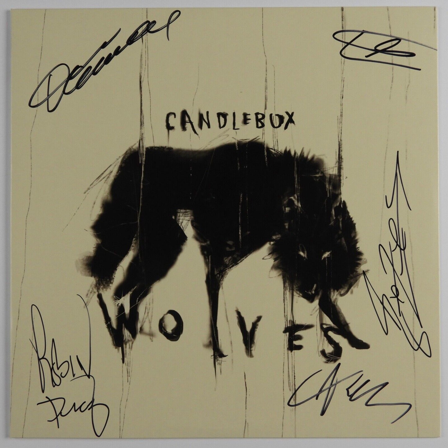 Candlebox JSA Fully Autograph Signed Record Album Vinyl Wolves