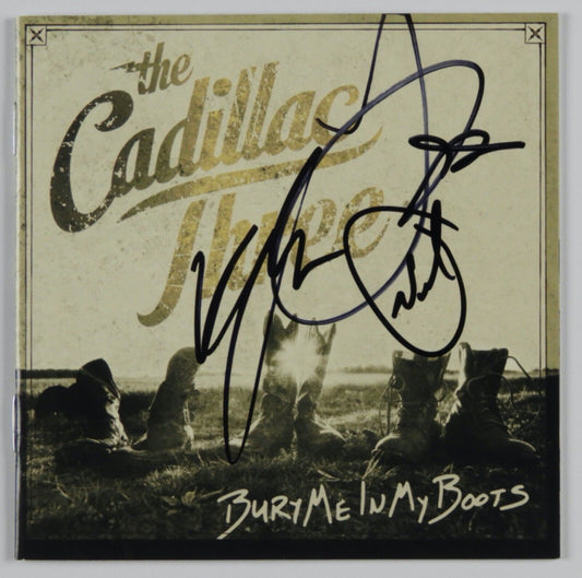 The Cadillac Three JSA signed autograph CD Cover Bury Me In My Boots