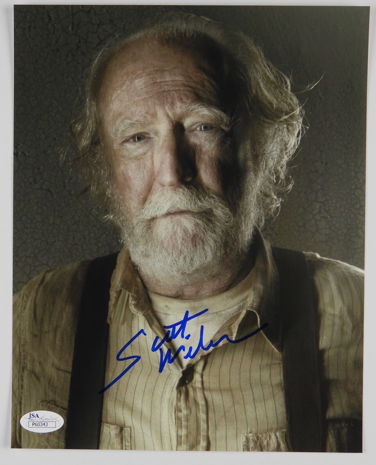 Scott Wilson Hershel The Walking Dead Autograph Signed Photo JSA 8 x 10