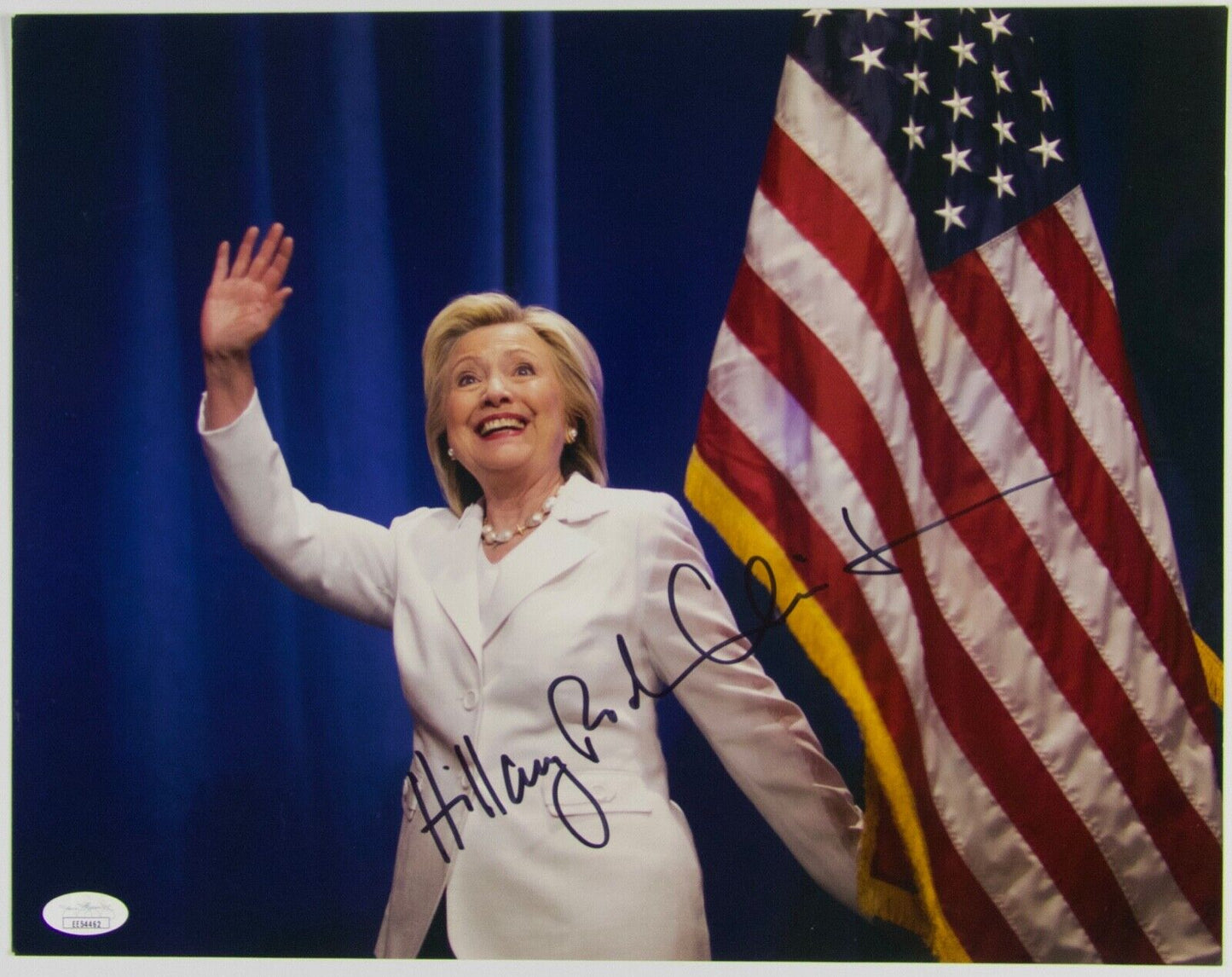 Hillary Rodham Clinton Autograph Signed Photo JSA COA 11 x14 Full Name