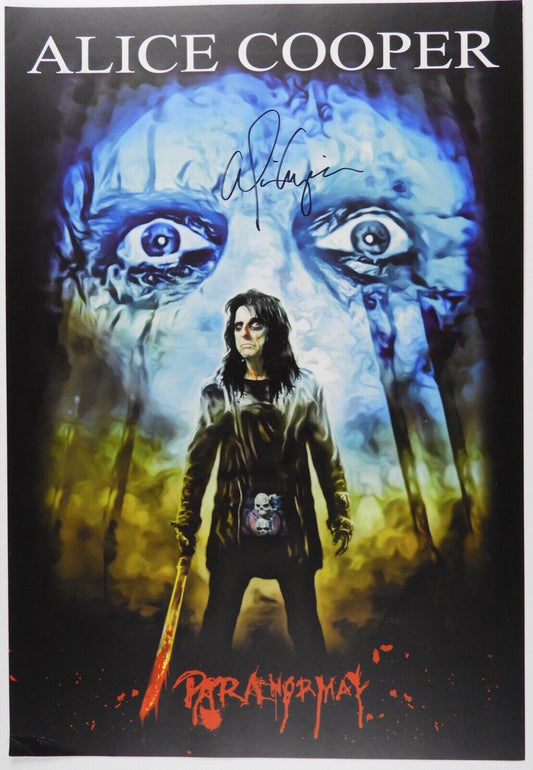 Alice Cooper  JSA Autograph Signed 12 x 18 Paranormal Poster