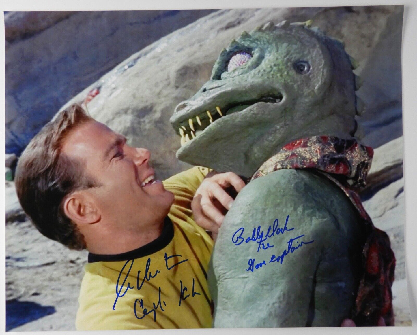 William Shatner Bobby Clark Gorn Signed Autograph JSA Star Trek Kirk 16 x 20